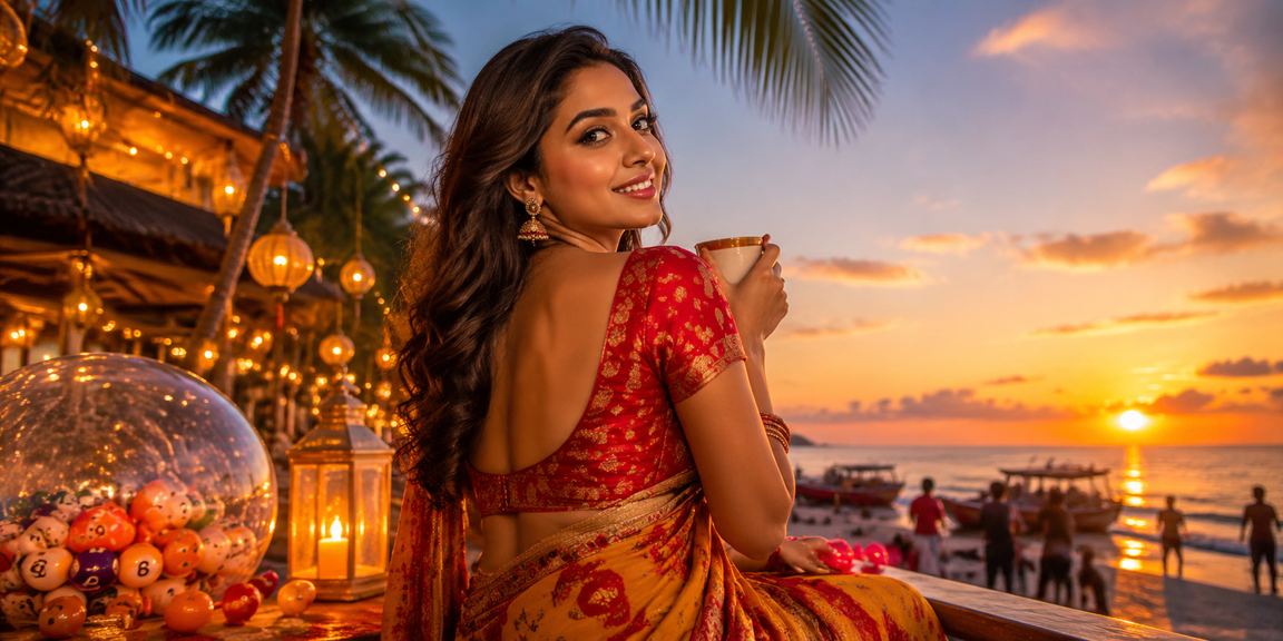 কক্সবাজার সমুদ্র সৈকতে score800 লটারি গেমের দৃশ্য